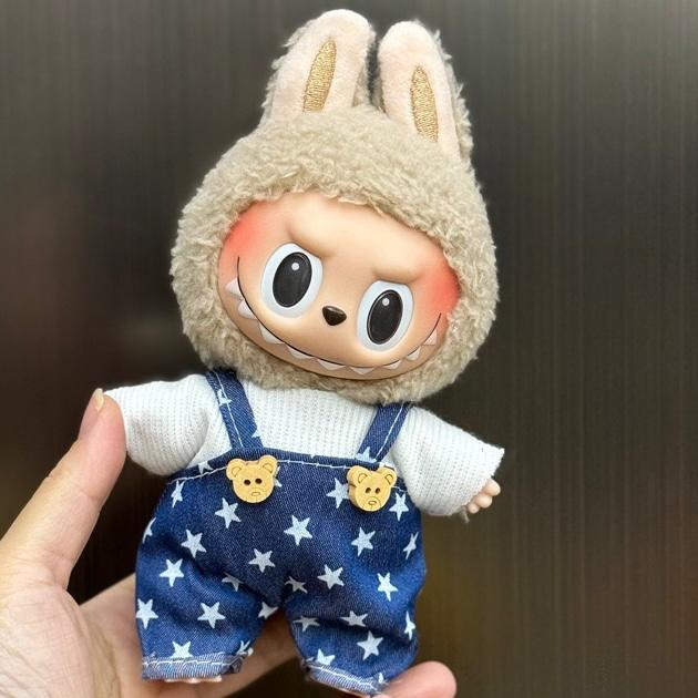 ぬいぐるみ用服 Labubu風ドール服（互換） オーバーオール